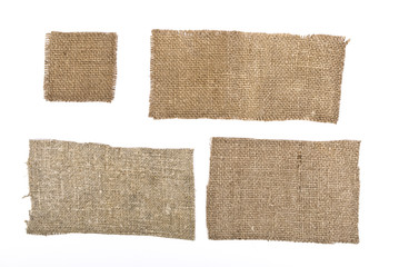 Wall Mural - Sackcloth materials isolated on white