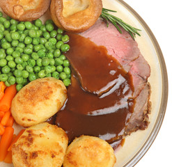 Wall Mural - Roast Beef Dinner