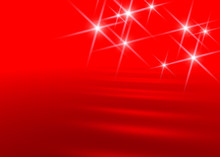 Red Background With Whit Star Shaped Lights
