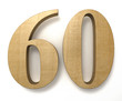 60 wooden birthday celebration anniversary