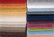 Color samples of carpet