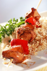 Wall Mural - grilled chicken kabob