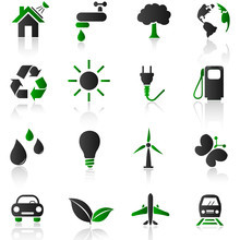 Green Grey Eco Iconset