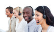 © WavebreakMediaMicro - Competitive business people working in a call center