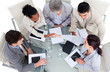 © WavebreakMediaMicro - High angle of business people shaking hands