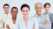 © WavebreakMediaMicro - International business people standing with folded arms