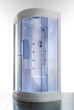 Luxury shower cabin with hydrotherapy and chromotherapy