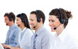 © WavebreakMediaMicro - Multi-ethnic business people talking on headset