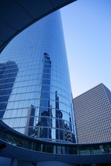 Houston Texas blue buildings skyscraper city