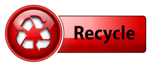 Poster - recycle icon button.