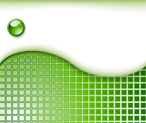 Wall Mural - Abstract green business card template