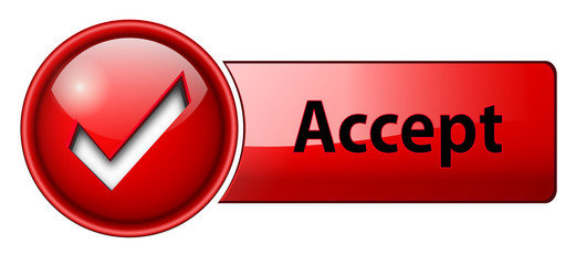 Poster - accept icon, button