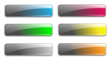 Leinwandbilder - Glass web buttons