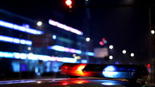 Flashing Police Car Lights