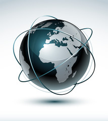 Wall Mural - Planète terre communication - orientation europe -