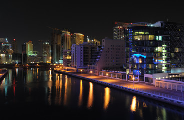 Wall Mural - Dubai Marina at night. United Arab Emirates