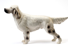 Ceramic Statue English Setter Pedigree Dog