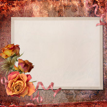 Blank Note Paper On Textured Background