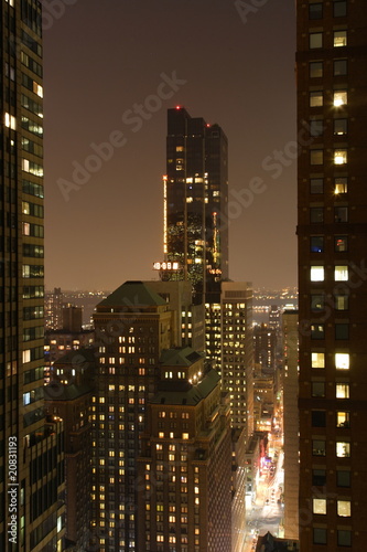 Naklejka dekoracyjna New York at night