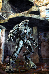 Wall Mural - alien robot