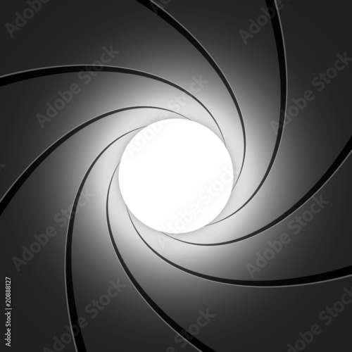 Gun barrel - vector illustration Stock Vector | Adobe Stock