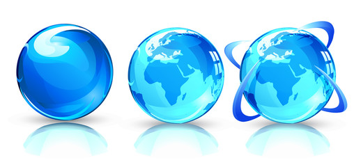 Wall Mural - Earth Globes