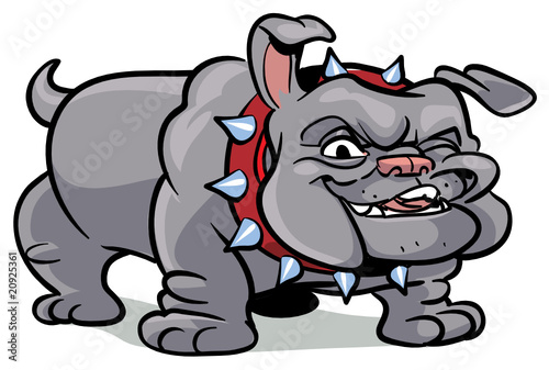 Foto-Plissee - bulldog body - vector illustration, part of a series (von VectorZilla.com)