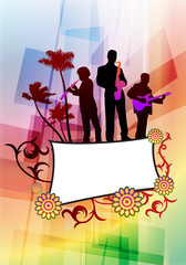 Wall Mural - Music band