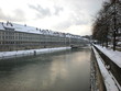 Quais de Besançon sous la neige
