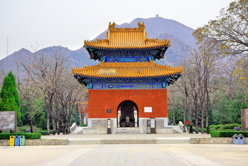 Canvas Print - China, Beijing the Ming Tomb Shisanling.