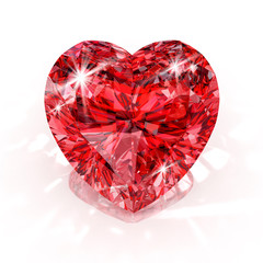 Wall Mural - heart shape diamond