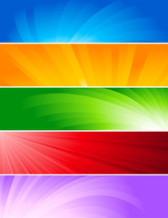 Wall Mural - Vector set of colorful baners