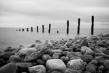 Fototapeta Miasta - Groynes and Rocks Seascape
