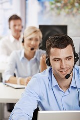 Poster - Operator talking on headset