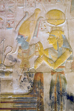 Isis And Osiris Carving