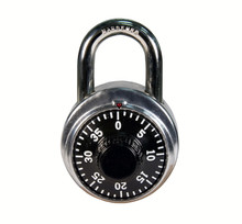 Combination Padlock With Clipping Path