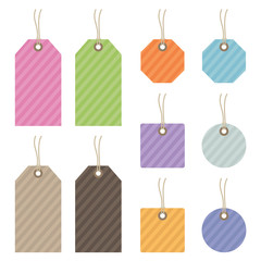 Canvas Print - striped tags