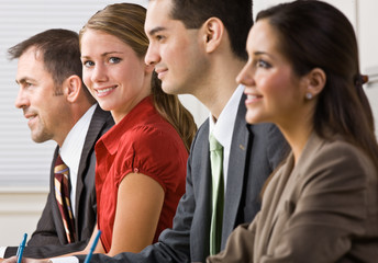 Canvas Print - Business people in meeting