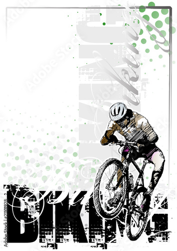 Plakat na zamówienie bike background 3