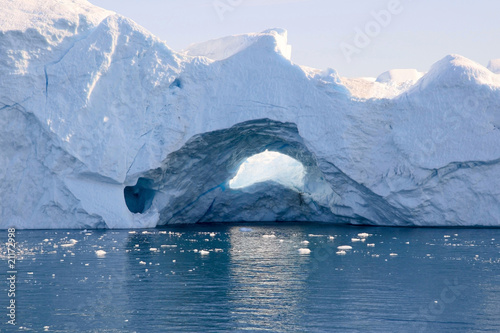 Fototapeta na wymiar Iceberg in the Ilulissat fjord, Greenland.