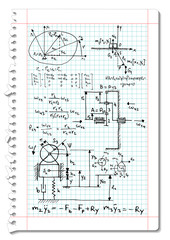 Mechanical formulas and sketches