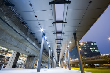 Wall Mural - Perspective of the passage at business centre