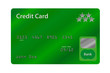 Kreditkarte grün