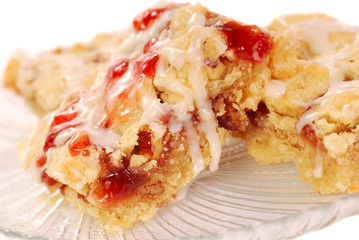 Wall Mural - Strawberry pecan streusel coffee cake bars