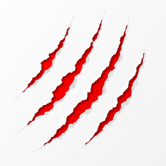 claws scratches. easy editable vector illustration.