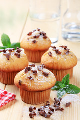 Canvas Print - Four muffins