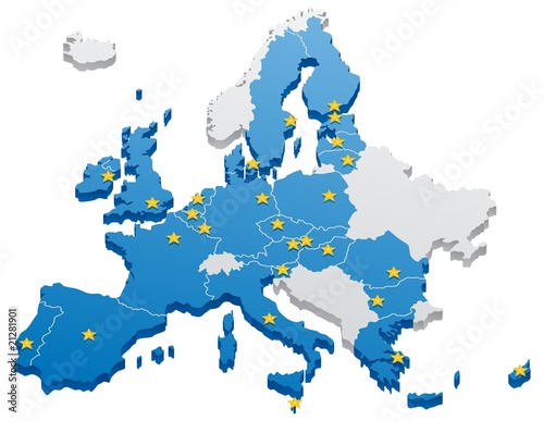 Dekoracja na wymiar  mapa-unii-europejskiej
