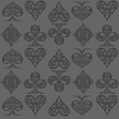 vector illustration iconic poker game background (gray)