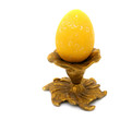 Egg on a bronze stand