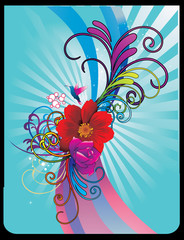 Wall Mural - flor en vector